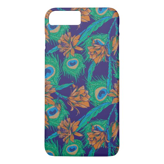 Coques Case-Mate iPhone Fleurs et plumes (Dos)