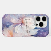 Coques Case-Mate iPhone Fleurs étincelantes blanches (Verso (horizontal))