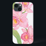 Case-Mate iPhone Case Fleurs exotiques roses d'aquarelle<br><div class="desc">L'aquarelle exotique rose fleurit l'artiste : Tim OToole</div>
