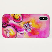 Coques Case-Mate iPhone FLEURS FANTAISISTES rose jaune violet (Dos (Horizontal))