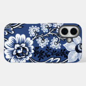 Coques Case-Mate iPhone Fleurs Fantastiques (Bleu) Beaux-Arts (Verso (horizontal))
