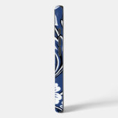 Coques Case-Mate iPhone Fleurs Fantastiques (Bleu) Beaux-Arts (Verso / Gauche)
