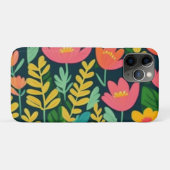 Coques Case-Mate iPhone Fleurs feuilles design coloré (Dos (Horizontal))