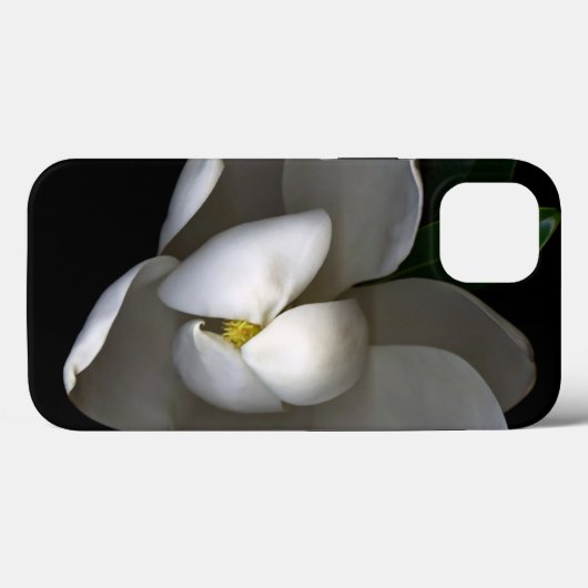 Coques Case-Mate iPhone Fleurs | Fleur de Magnolia blanc unique (Verso (horizontal))