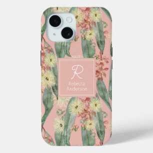Coque Pour iPhone 15 Fleurs florales de gomme Bush personnalisées - Ros