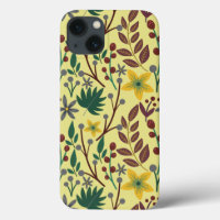 Fleurs florales sans coutures motifs, feuilles, br