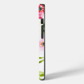 Coques Case-Mate iPhone Fleurs florales tropicales rouges roses vertes feu (Verso / Gauche)