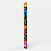 Coques Case-Mate iPhone Fleurs folkloriques Wycinanki noir  (Dos/Droite)