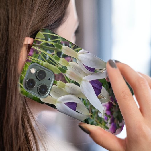 Coques Case-Mate iPhone Fleurs Fuchsia violettes et blanches