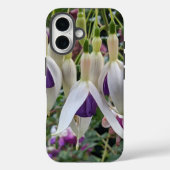 Coques Case-Mate iPhone Fleurs Fuchsia violettes et blanches (Verso)