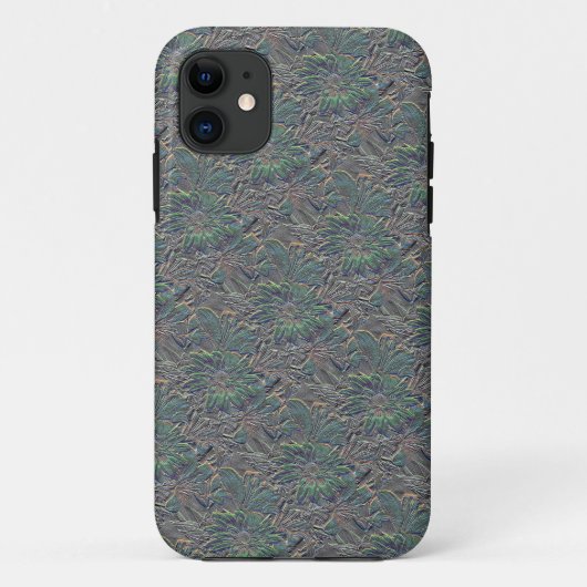 Coques Case-Mate iPhone Fleurs gaufrées avec couleur (Dos)