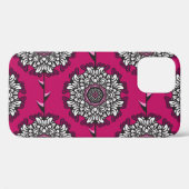 Coques Case-Mate iPhone Fleurs Graphiques Florales rose sans joint (Verso (horizontal))