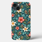 Coques Case-Mate iPhone fleurs hawaïennes (Verso)