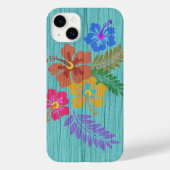 Coques Case-Mate iPhone Fleurs hawaïennes rustiques Imprimer (Verso)