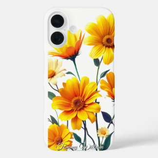 Coques iPhone 16 Fleurs hippies Super vintages Rétro
