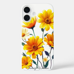 Coques iPhone 16 Fleurs hippies Super vintages Rétro