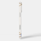 Coques Case-Mate iPhone Fleurs Hydrangea & Glam Or Élégant Personnalisé (Verso / Droite)