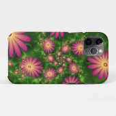 Coques Case-Mate iPhone Fleurs Imaginaires roses Art Fractal Abstrait mode (Dos (Horizontal))