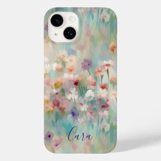 Coques Case-Mate iPhone Fleurs impressionnistes modernes (Verso)
