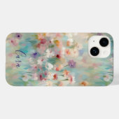Coques Case-Mate iPhone Fleurs impressionnistes modernes (Verso (horizontal))
