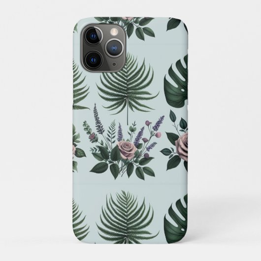 Coques Case-Mate iPhone fleurs impressionnistes palmier floral botanique (Dos)