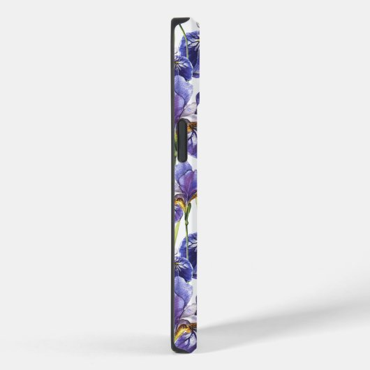 Coques Case-Mate iPhone Fleurs Iris Violettes (Verso / Droite)