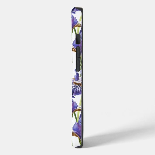 Coques Case-Mate iPhone Fleurs Iris Violettes (Verso / Gauche)