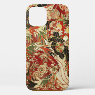 Case-Mate iPhone Case FLEURS JAPONAISES ANCIENNES Rouge Vert Noir Floral