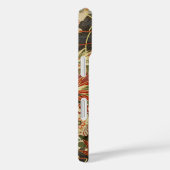 Coques Case-Mate iPhone FLEURS JAPONAISES ANCIENNES Rouge Vert Noir Floral (Verso / Droite)