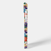 Coques Case-Mate iPhone Fleurs Japonaises Colorées Monogrammées (Verso / Gauche)