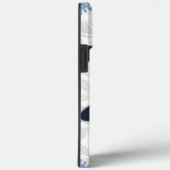 Coques Case-Mate iPhone Fleurs Jaunes Chat Bleu Russe (Verso / Droite)