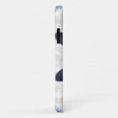 Coques Case-Mate iPhone Fleurs Jaunes Chat Bleu Russe (Dos/Droite)