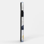 Coques Case-Mate iPhone Fleurs Jaunes Chat Bleu Russe (Dos/Droite)