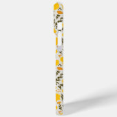 Coques Case-Mate iPhone Fleurs jaunes de prairie fleurie motif & Monogramm (Verso / Gauche)