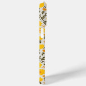 Coques Case-Mate iPhone Fleurs jaunes de prairie fleurie motif & Monogramm (Verso / Droite)