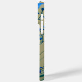 COQUES Case-Mate iPhone FLEURS JAUNES ET BLEUES EN COULEUR D'EAU (Verso / Gauche)