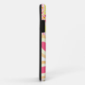 Coques Case-Mate iPhone Fleurs jaunes et roses (Dos/Droite)