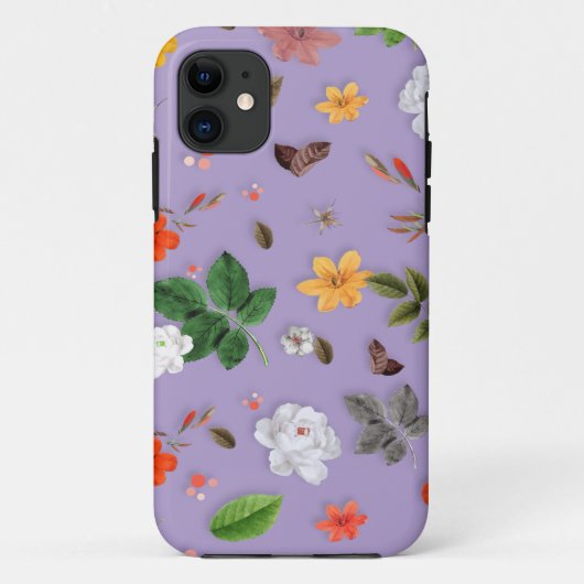 Coques Case-Mate iPhone Fleurs jaunes et roses blanches 21 (Dos)