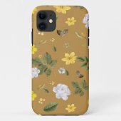 Coques Case-Mate iPhone Fleurs jaunes et roses blanches 4 (Dos)