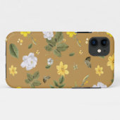 Coques Case-Mate iPhone Fleurs jaunes et roses blanches 4 (Dos (Horizontal))