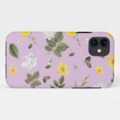 Coques Case-Mate iPhone Fleurs jaunes et roses blanches 5 (Dos (Horizontal))