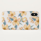 Coques Case-Mate iPhone Fleurs jaunes. Jardin d'aquarelle 2 (Dos (Horizontal))