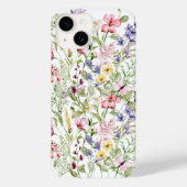 Coques Case-Mate iPhone Fleurs Jaunes Rose fleur sauvage Vert (Verso)