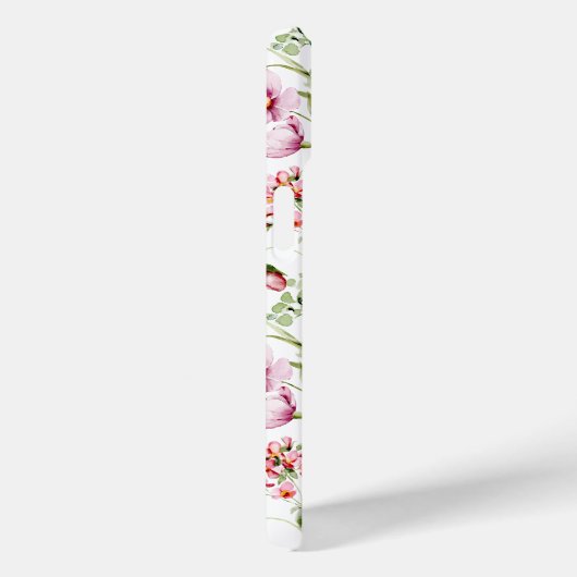 Coques Case-Mate iPhone Fleurs Jaunes Rose fleur sauvage Vert (Verso / Droite)