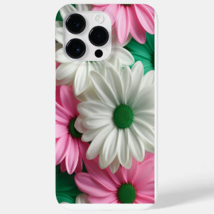 COQUE POUR POUR iPhone 14 PRO MAX FLEURS JOURNÉES GERBERA ROSE BLANC PASTEL