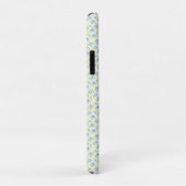 Coques Case-Mate iPhone Fleurs Joyeuses Arrière - plans Jaunes (Dos/Droite)