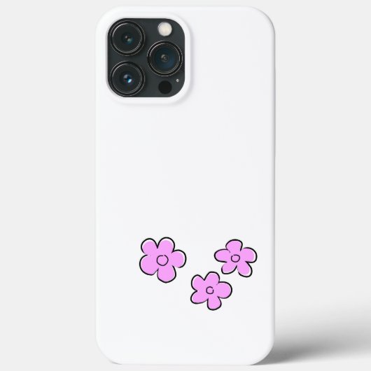 Coques Case-Mate iPhone Fleurs joyeuses - rose - customisez-le - (Verso)