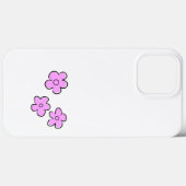 Coques Case-Mate iPhone Fleurs joyeuses - rose - customisez-le - (Verso (horizontal))