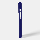 Coques Case-Mate iPhone Fleurs joyeuses - rose sur bleu foncé (Verso / Gauche)