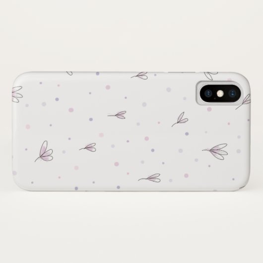 Coques Case-Mate iPhone Fleurs Lilac (Dos (Horizontal))